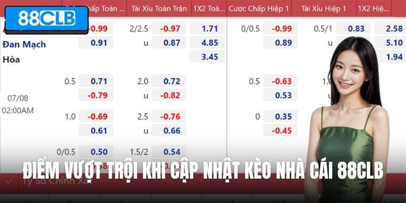 Những điểm vượt trội khi cập nhật kèo nhà cái 88CLB